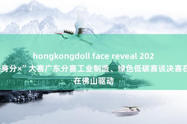 hongkongdoll face reveal 2024年“数据身分×”大赛广东分赛工业制造、绿色低碳赛谈决赛在佛山驱动